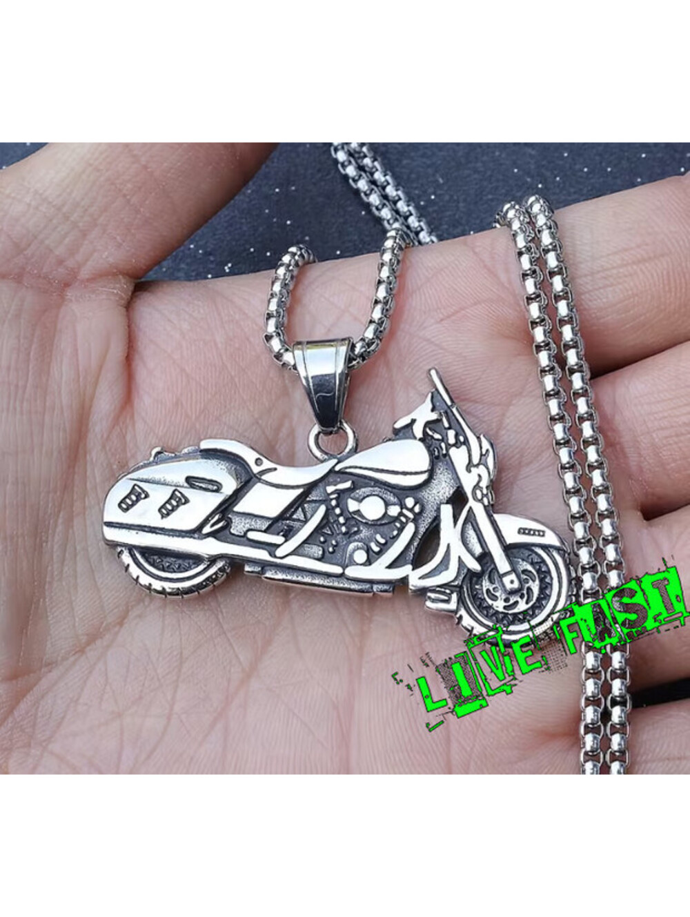 STREET GLIDE PENDANT NECKLACE ultra glide road glide motorcycle biker jewelry